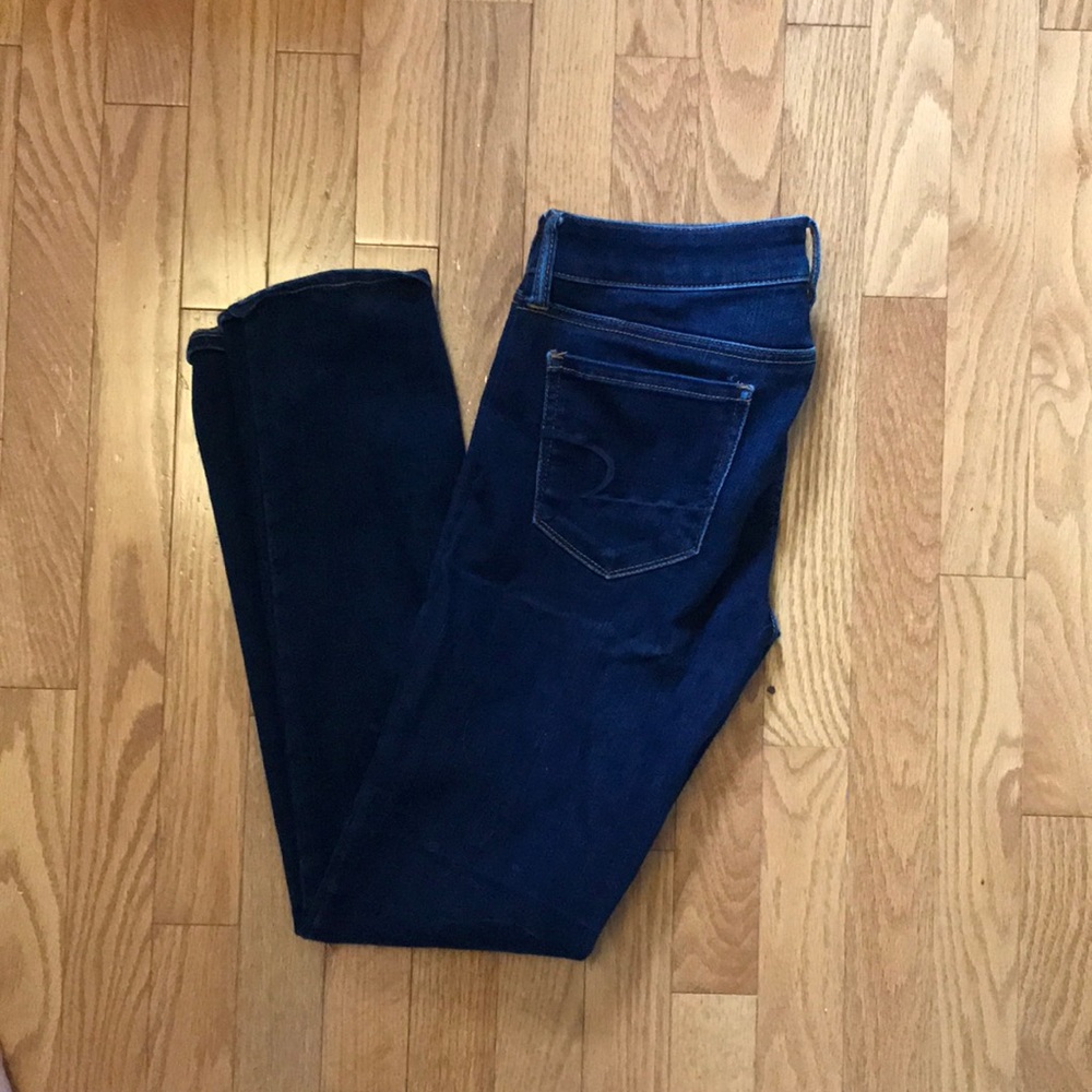 Dark blue jeans American eagle